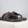 PRIVO By Inc5 EMBOSSED STRAP TOE THONG-BROWN