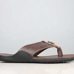 PRIVO By Inc5 MEN FRONT BUCKLE THONG-BROWN