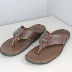 PRIVO By Inc5 MEN FRONT BUCKLE THONG-BROWN