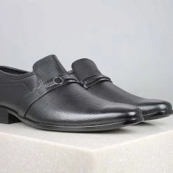 PRIVO By Inc5 MEN DOUBLE COUNTER EMBOSSED SLIPON-BLACK