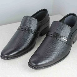 PRIVO By Inc5 MEN DOUBLE COUNTER EMBOSSED SLIPON-BLACK