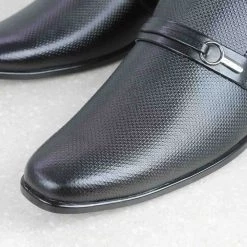 PRIVO By Inc5 MEN DOUBLE COUNTER EMBOSSED SLIPON-BLACK