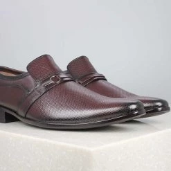 PRIVO By Inc5 MEN DOUBLE COUNTER EMBOSSED SLIPON-WINE