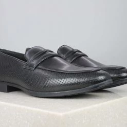 PRIVO By Inc5 MEN PIN EMBOSS FORMAL SLIPON-BLACK