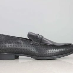 PRIVO By Inc5 MEN PIN EMBOSS FORMAL SLIPON-BLACK