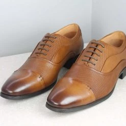 PRIVO By Inc5 SHOW STICH EMBOSSED OXFORD-TAN MEN