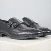 PRIVO By Inc5 INTERLACE EMBOSS DOUBLE MONK-BLACK MEN