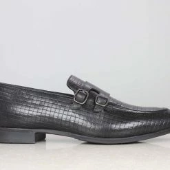 PRIVO By Inc5 INTERLACE EMBOSS DOUBLE MONK-BLACK MEN