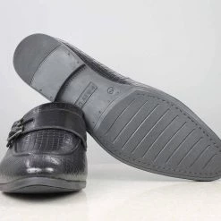 PRIVO By Inc5 INTERLACE EMBOSS DOUBLE MONK-BLACK MEN