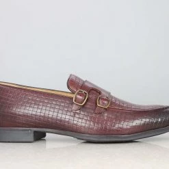 PRIVO By Inc5 INTERLACE EMBOSS DOUBLE MONK-CHERRY