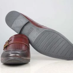 PRIVO By Inc5 INTERLACE EMBOSS DOUBLE MONK-CHERRY