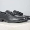 PRIVO By Inc5 INTERLACE EMBOSS TASSEL SLIPON-BLACK