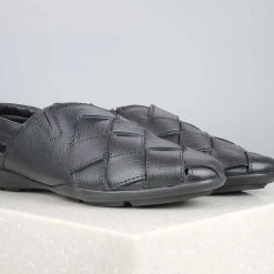 PRIVO By Inc5 WOVEN STRAP SANDAL - BLACK