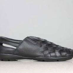 PRIVO By Inc5 WOVEN MILLED SANDAL - BLACK