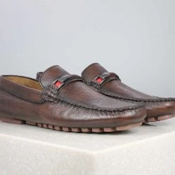 PRIVO By Inc5 FLEXI DRIVING SHOES-BROWN MEN