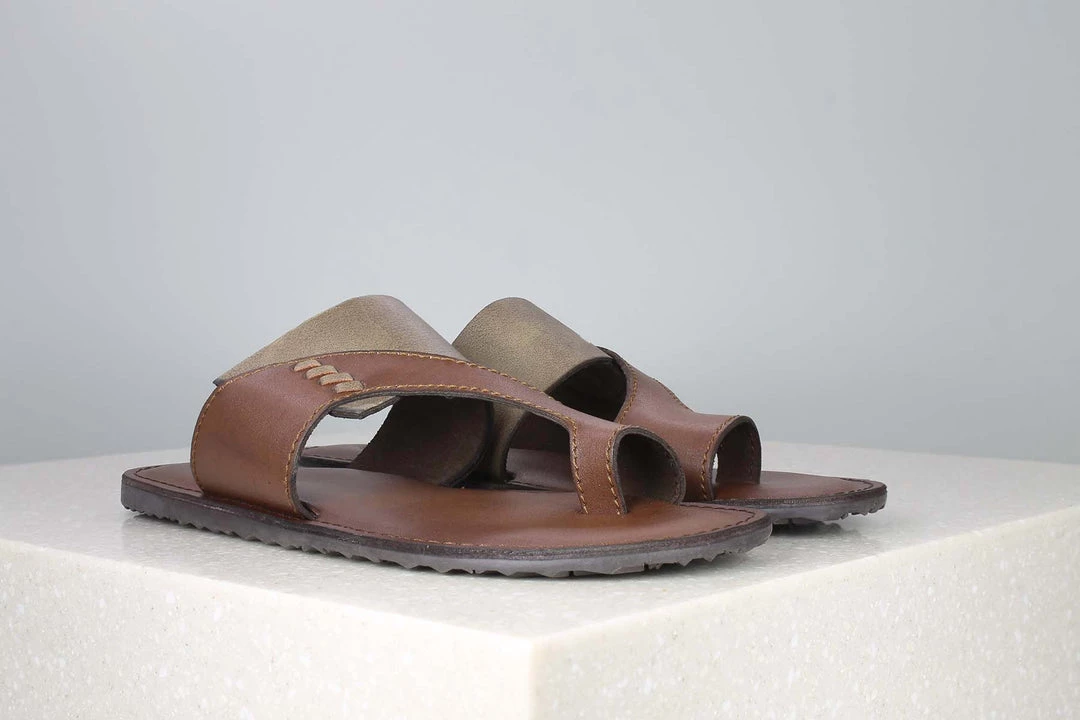 PRIVO By Inc5 CONTRA TOE SLIPPER - BROWN MEN 3 PRIVO By Inc5 CONTRA TOE SLIPPER - BROWN MEN