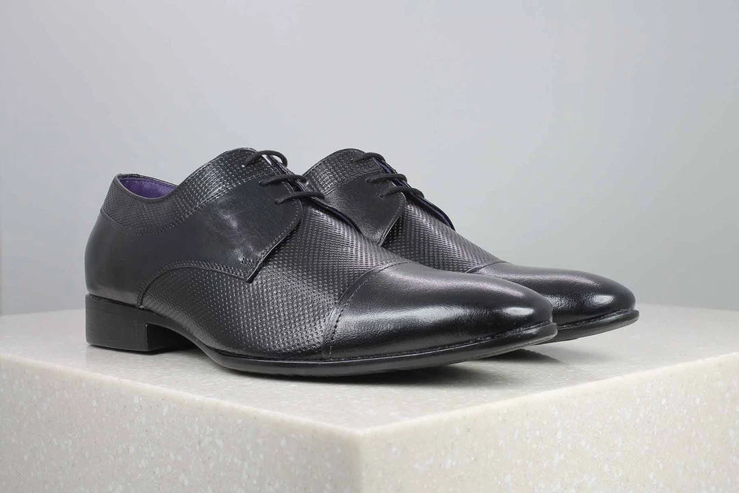 PRIVO By Inc5 PRINTED DERBY - BLACK MEN 3 PRIVO By Inc5 PRINTED DERBY - BLACK MEN