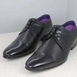 PRIVO By Inc5 PRINTED DERBY - BLACK MEN 9 PRIVO By Inc5 PRINTED DERBY - BLACK MEN