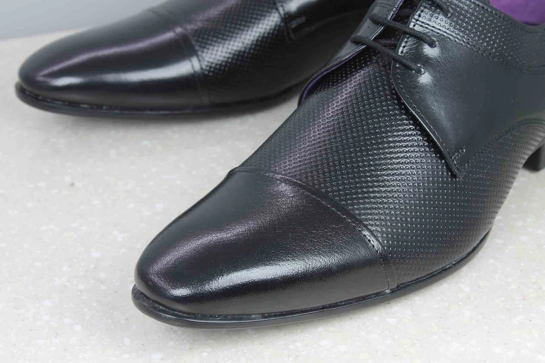 PRIVO By Inc5 PRINTED DERBY - BLACK MEN 6 PRIVO By Inc5 PRINTED DERBY - BLACK MEN