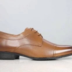 PRIVO By Inc5 MEN PRINTED DERBY - TAN