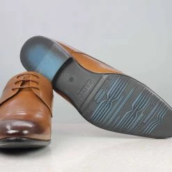 PRIVO By Inc5 MEN PRINTED DERBY - TAN 11 PRIVO By Inc5 MEN PRINTED DERBY - TAN