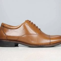 PRIVO By Inc5 EMBOSSED OXFORD - TAN MEN