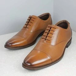 PRIVO By Inc5 EMBOSSED OXFORD - TAN MEN