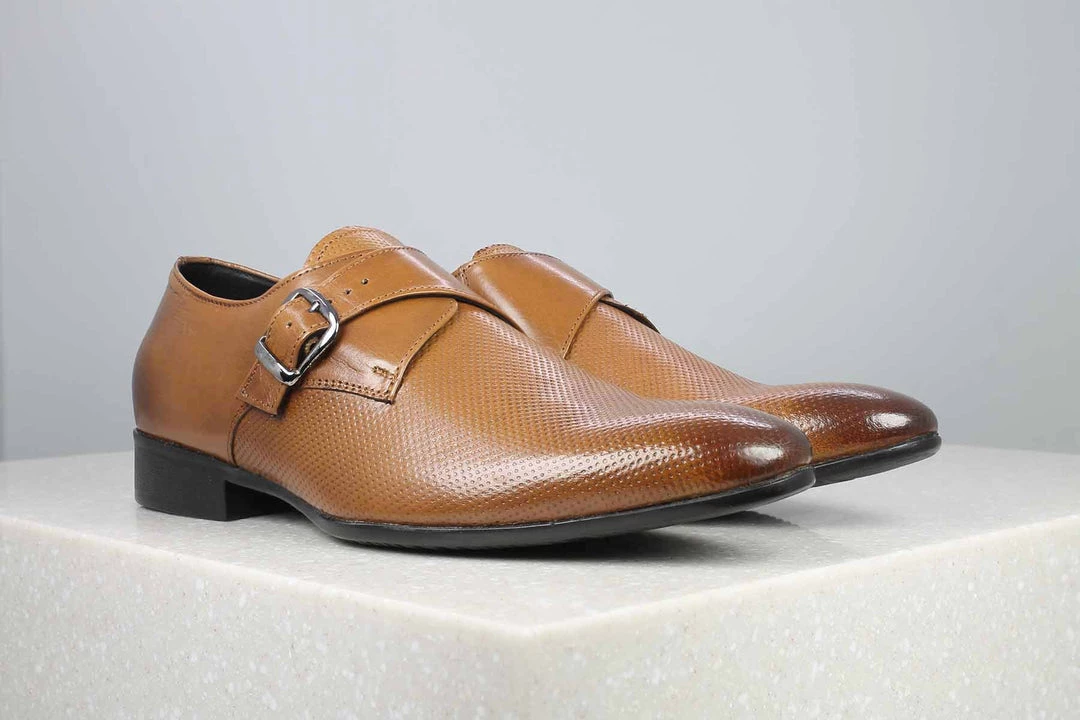 PRIVO By Inc5 MEN EMBOSS MONK - TAN 3 PRIVO By Inc5 MEN EMBOSS MONK - TAN