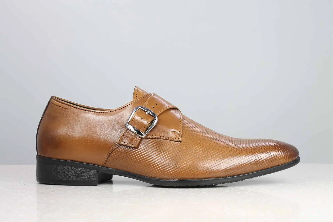 PRIVO By Inc5 MEN EMBOSS MONK - TAN 4 PRIVO By Inc5 MEN EMBOSS MONK - TAN