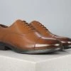 PRIVO By Inc5 MEN OFFICE OXFORD LACE UP-TAN
