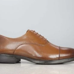 PRIVO By Inc5 MEN OFFICE OXFORD LACE UP-TAN