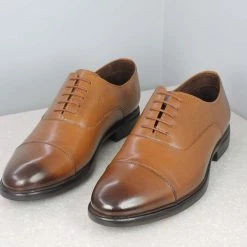 PRIVO By Inc5 MEN OFFICE OXFORD LACE UP-TAN