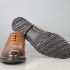 PRIVO By Inc5 MEN OFFICE OXFORD LACE UP-TAN