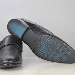 PRIVO By Inc5 MEN EMBOSS DOUBLE MONK - BLACK