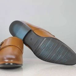 PRIVO By Inc5 EMBOSS DOUBLE MONK - TAN MEN