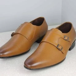 PRIVO By Inc5 EMBOSS DOUBLE MONK - TAN MEN