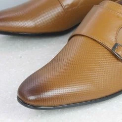 PRIVO By Inc5 EMBOSS DOUBLE MONK - TAN MEN