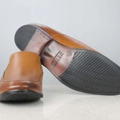 PRIVO By Inc5 FORMAL SLITED SLIPPON-TAN 9 PRIVO By Inc5 FORMAL SLITED SLIPPON-TAN