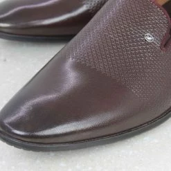 PRIVO By Inc5 BROOCH EMBOSS SLIPPON-BROWN MEN