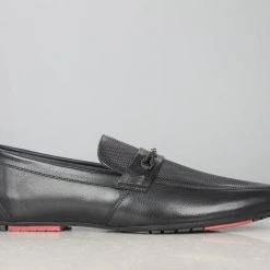 PRIVO By Inc5 MEN EMBOSS VAMP SLIPPON-BLACK