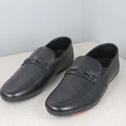 PRIVO By Inc5 MEN EMBOSS VAMP SLIPPON-BLACK