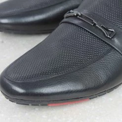 PRIVO By Inc5 MEN EMBOSS VAMP SLIPPON-BLACK