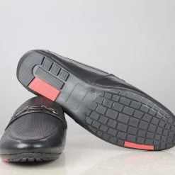 PRIVO By Inc5 MEN EMBOSS VAMP SLIPPON-BLACK