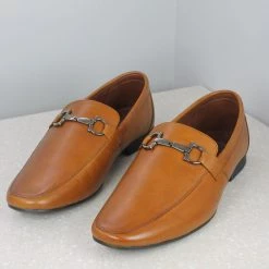 PRIVO By Inc5 TAPERING TOE SLIPPON - TAN MEN 9 PRIVO By Inc5 TAPERING TOE SLIPPON - TAN MEN