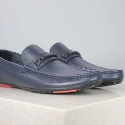 PRIVO By Inc5 MEN MILLED TRIM MOCCASIN - N.BLUE