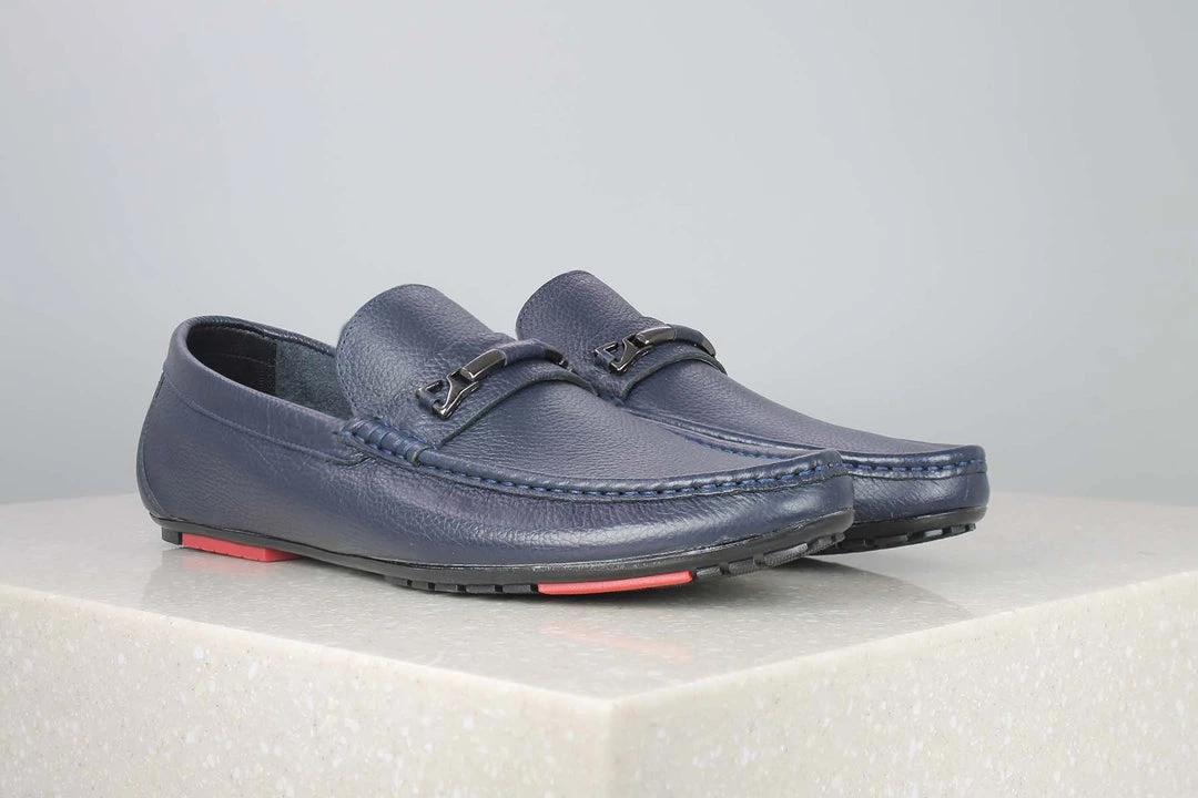 PRIVO By Inc5 MEN MILLED TRIM MOCCASIN - N.BLUE 3 PRIVO By Inc5 MEN MILLED TRIM MOCCASIN - N.BLUE