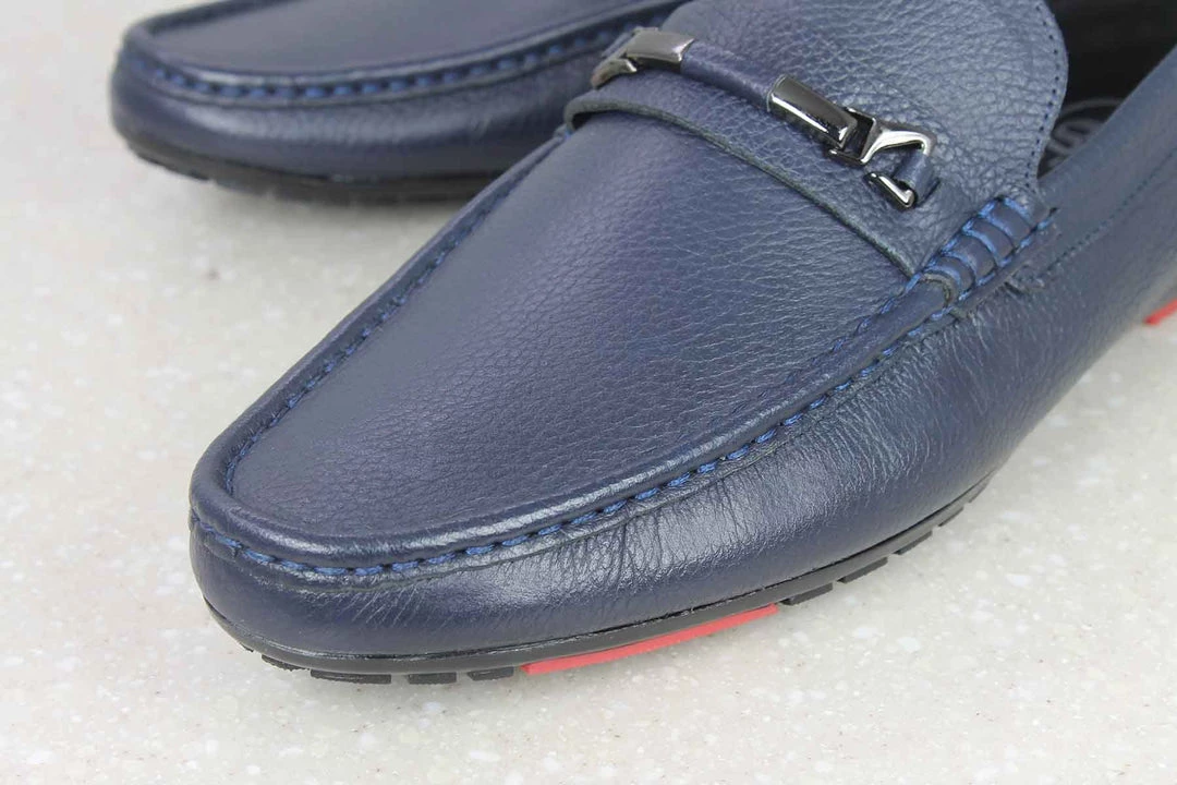 PRIVO By Inc5 MEN MILLED TRIM MOCCASIN - N.BLUE 4 PRIVO By Inc5 MEN MILLED TRIM MOCCASIN - N.BLUE