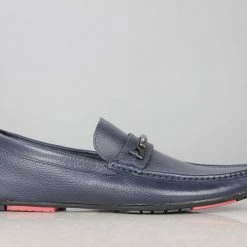 PRIVO By Inc5 MEN MILLED TRIM MOCCASIN - N.BLUE 10 PRIVO By Inc5 MEN MILLED TRIM MOCCASIN - N.BLUE