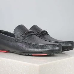 PRIVO By Inc5 MEN MILLED TRIM MOCCASIN-BLACK