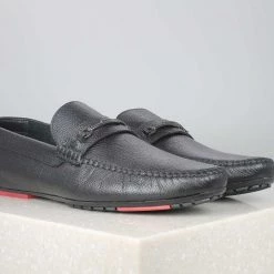 PRIVO By Inc5 SADDLE TRIM MOCCASIN-BLACK MEN